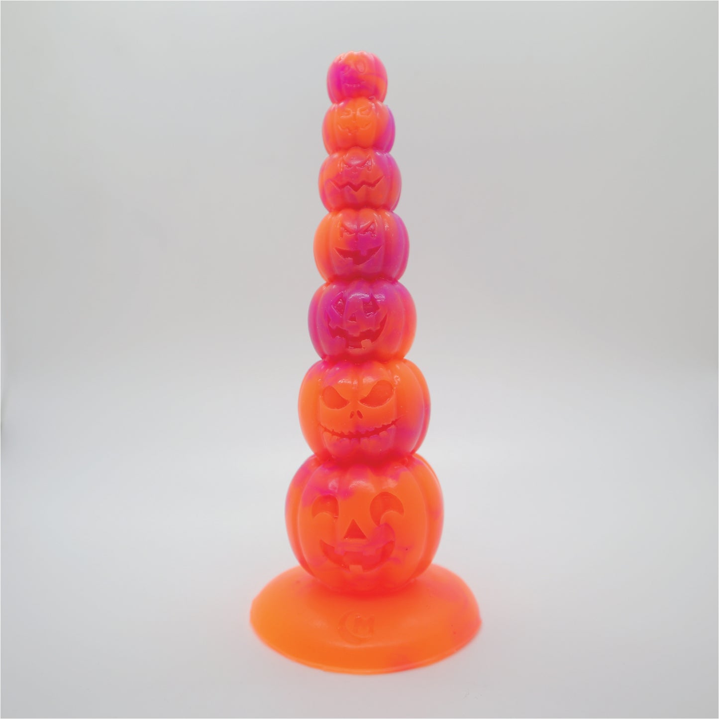 Pumpkin Stack 7" Silicone Dildo